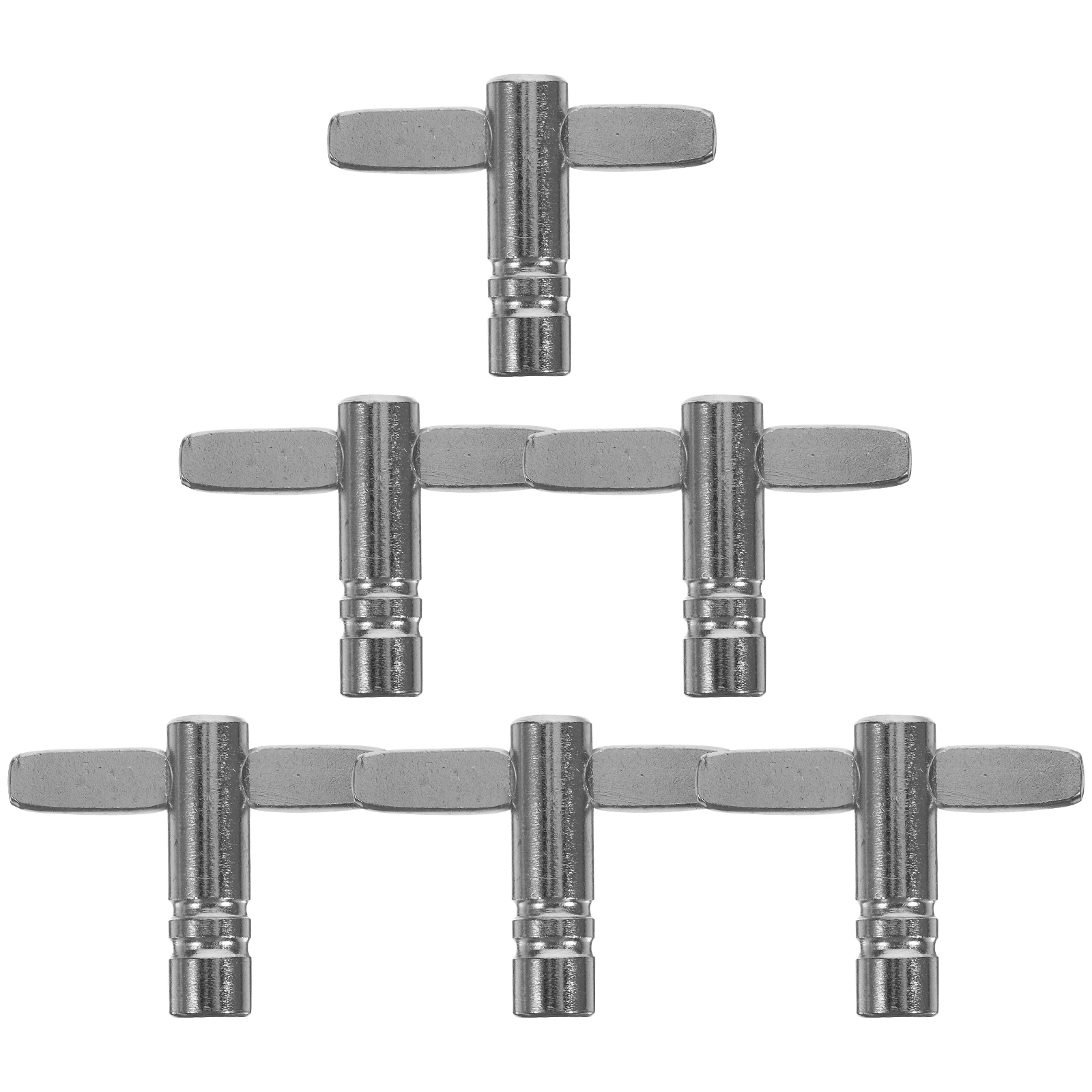 

6pcs Drum Keys High-Quality Stainless Steel Durable Practical Long-Lasting Suitable Conventional Drums Snare Drums Square Screws