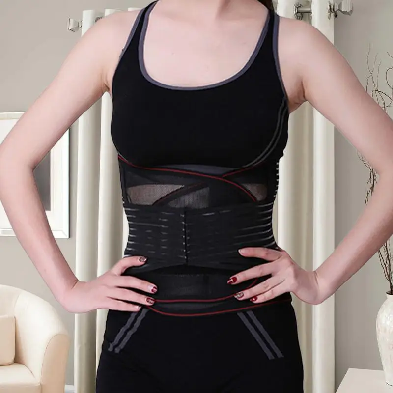 

Running Back Brace Protective Belt Fitness Breathable Waist Protector Workout Girdles Band Waist Trainer Brace Stretchy For