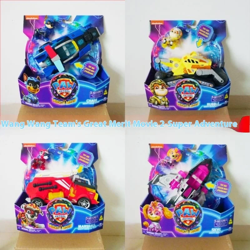 New Original Paw Patrol Vehicle Car Ryder Tracker Everest Chase Rex Skye Rocky Marshall Zuma Action Figure Gift NewToy Birthday