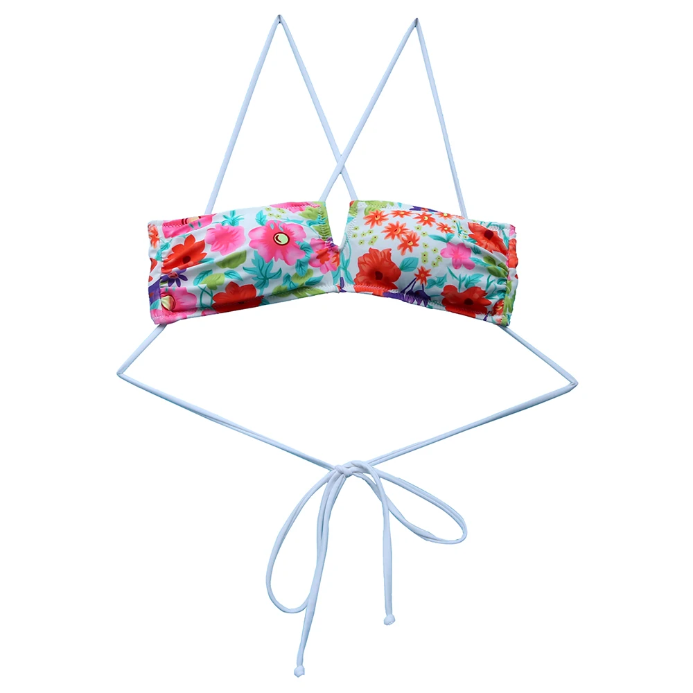 The Bandeau Bikini Top For Women Sexy Women Swimwear bathing suits Top bikinis brazilian Black swimsuit Top Plus Size