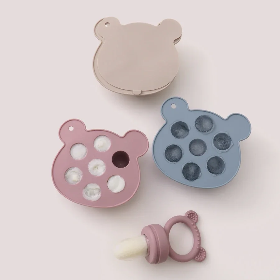 Baby Ice Cream Pops Silicone Mold Ice Cream Maker Popsicles Molds Baby Fruit Feeding Pacifier Teether Toy Baby Sutff