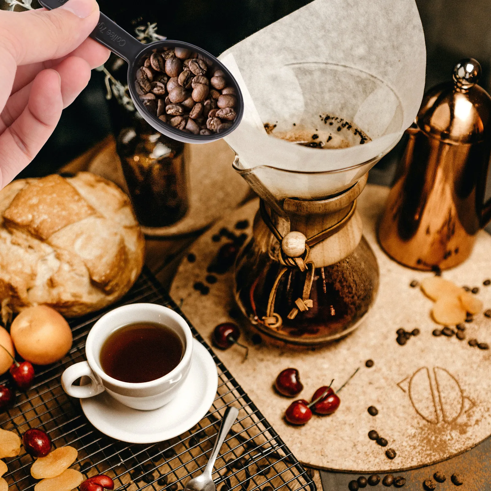 5Pcs Coffee Bean Me…