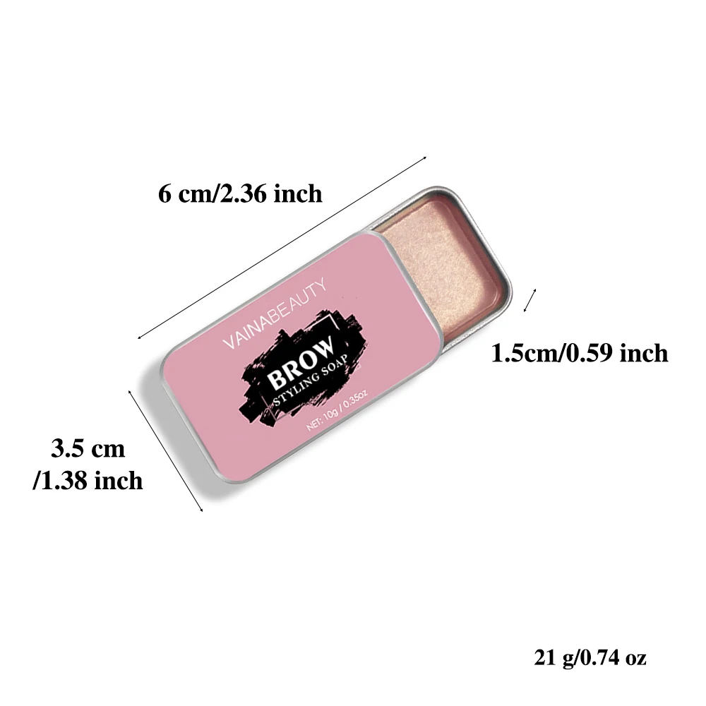 Jabón para cejas, cera para cejas, jabón resistente al agua, sujeción de larga duración, Gel transparente para cejas, Kit de jabón para cejas