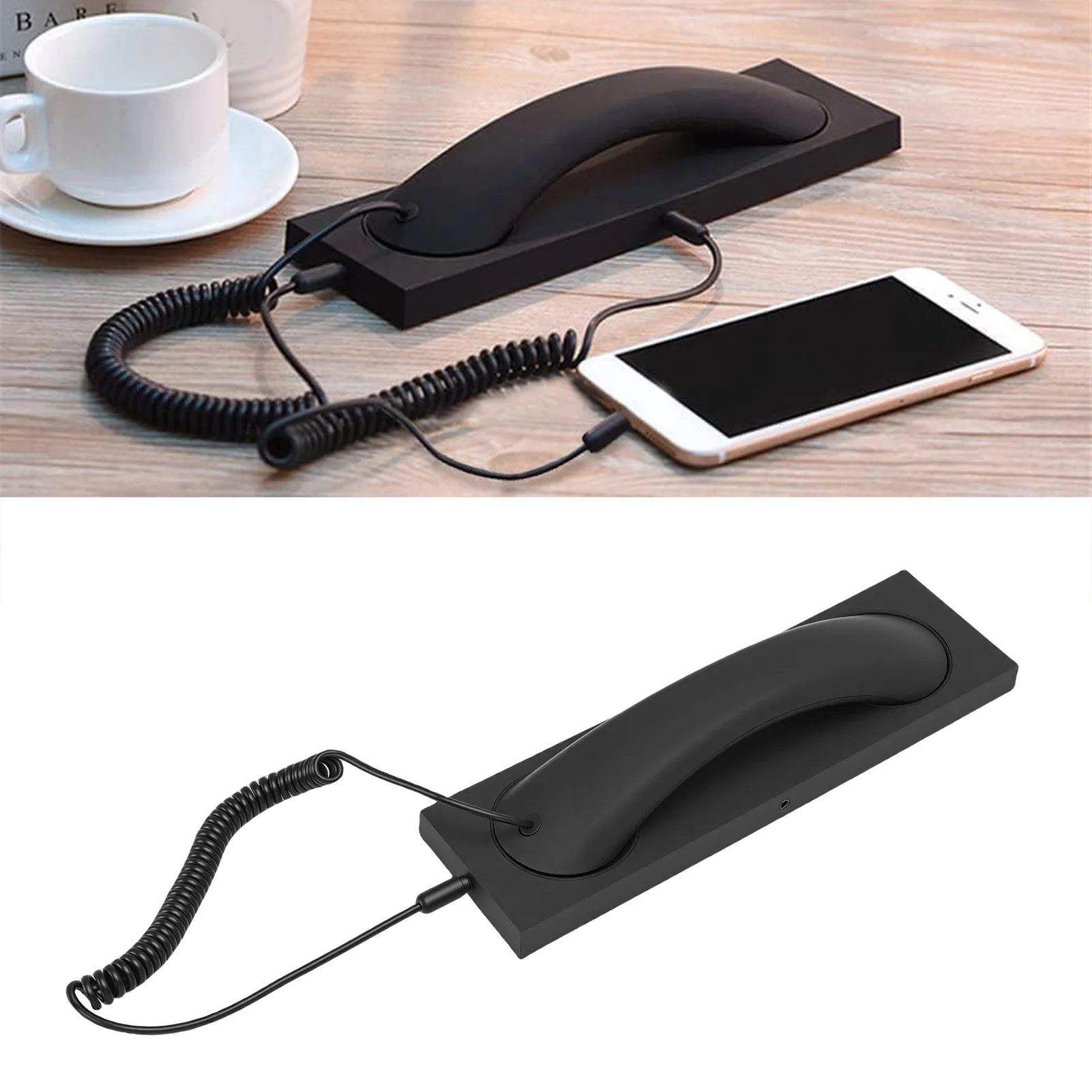 Retro Phone Handset Fit for IOS 17 16 Retro Style Type C Wired Plug in Handheld Phone Handset with Microphone