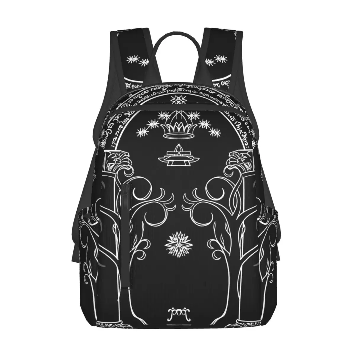 jrrトールキン風のマウンテンドアバックパックデイパック大容量キッズブックバッグスクールバッグショルダーバッグ男性用女性用