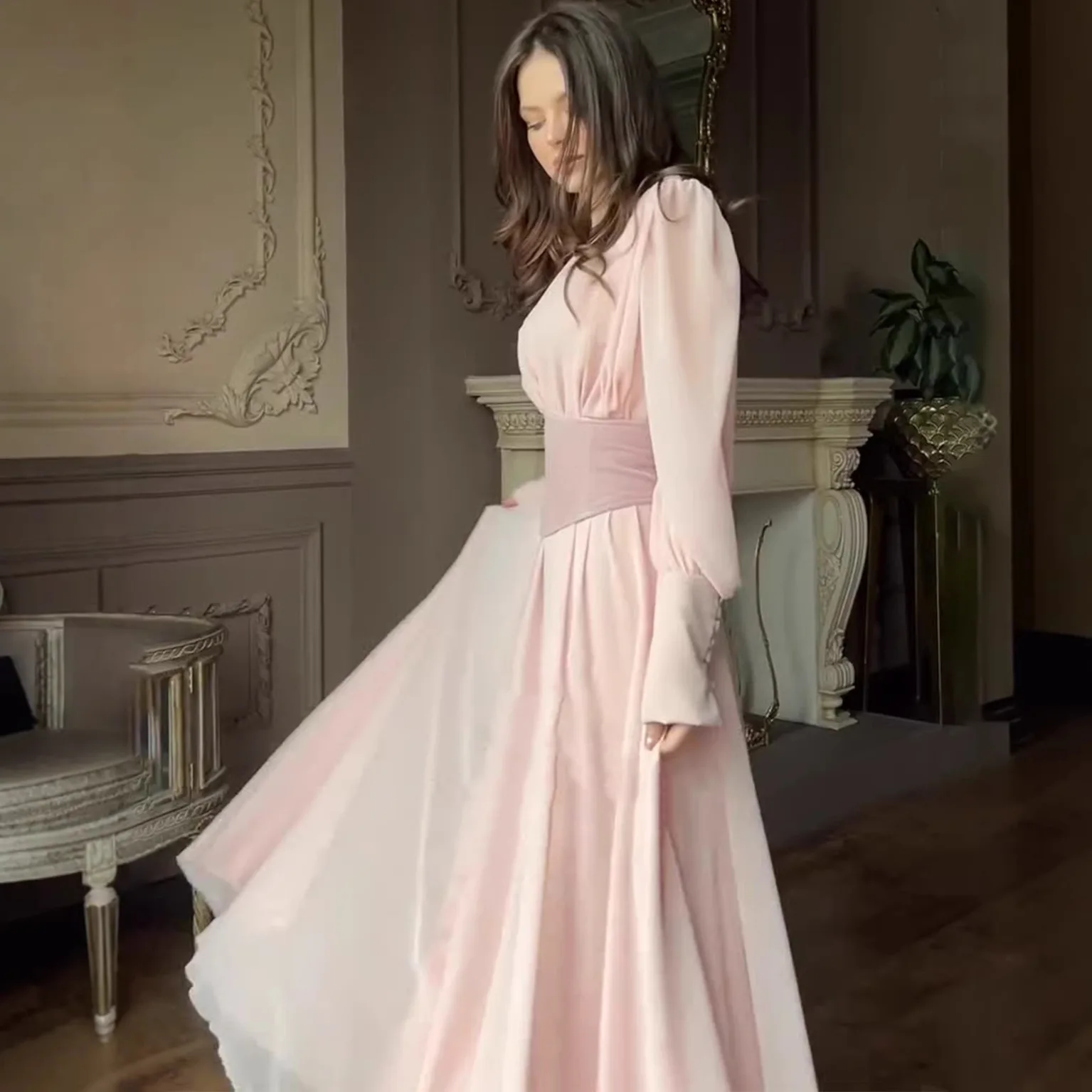Dresses Women Eid Muslim Abaya Party Long Dress Jalabiya Dubai Lace Up Kaftan Islam Vestidos Ramadan Robe Morocco Maxi Gown