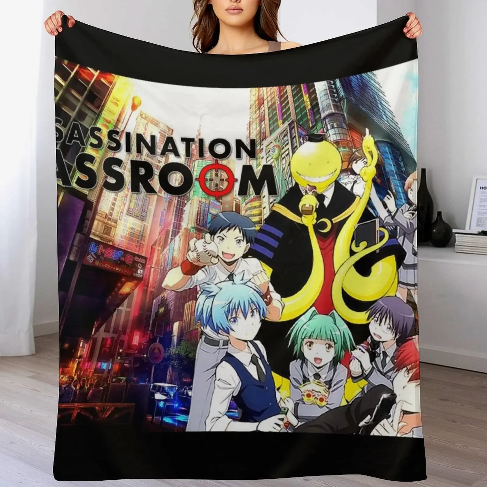 Assasination Classroom manta camas de invierno saco de dormir ropa de cama mantas St de lujo