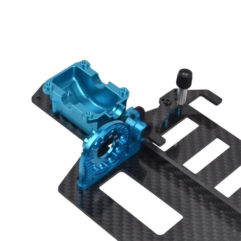 RcAidong-chasis de cubierta inferior de fibra de carbono 1/10, caja de cambios para Tamiya, TT-02, TT02D, TT02SRX, TT02R, RC, coche de deriva en carretera