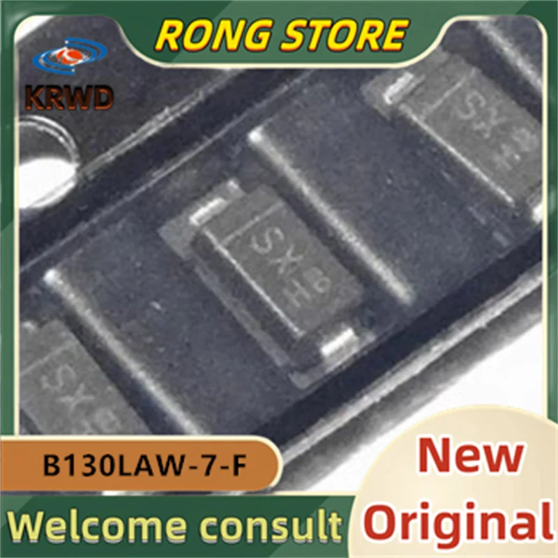 

100 шт. SX новый и оригинальный B130LAW-7-F B130LAW SOD-123 30V1A