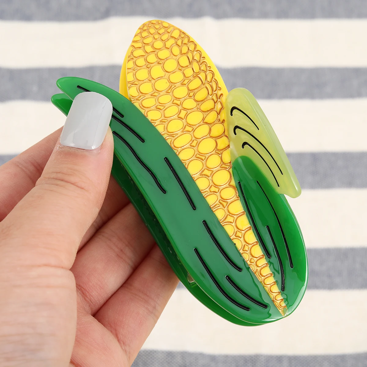 

Персонализированный коготь для волос, заколка для волос в виде кукурузы, устройство для фиксации длинных коротких волос