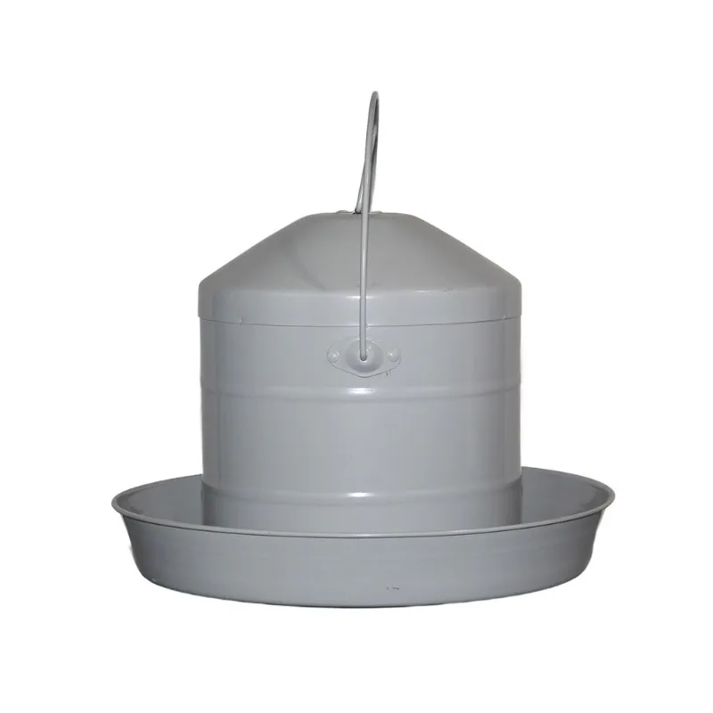 

Galvanized Metal Chicken Waterer Long-Lasting Automatic Poultry Water Feeder Poultry Farm Chicken Drinker