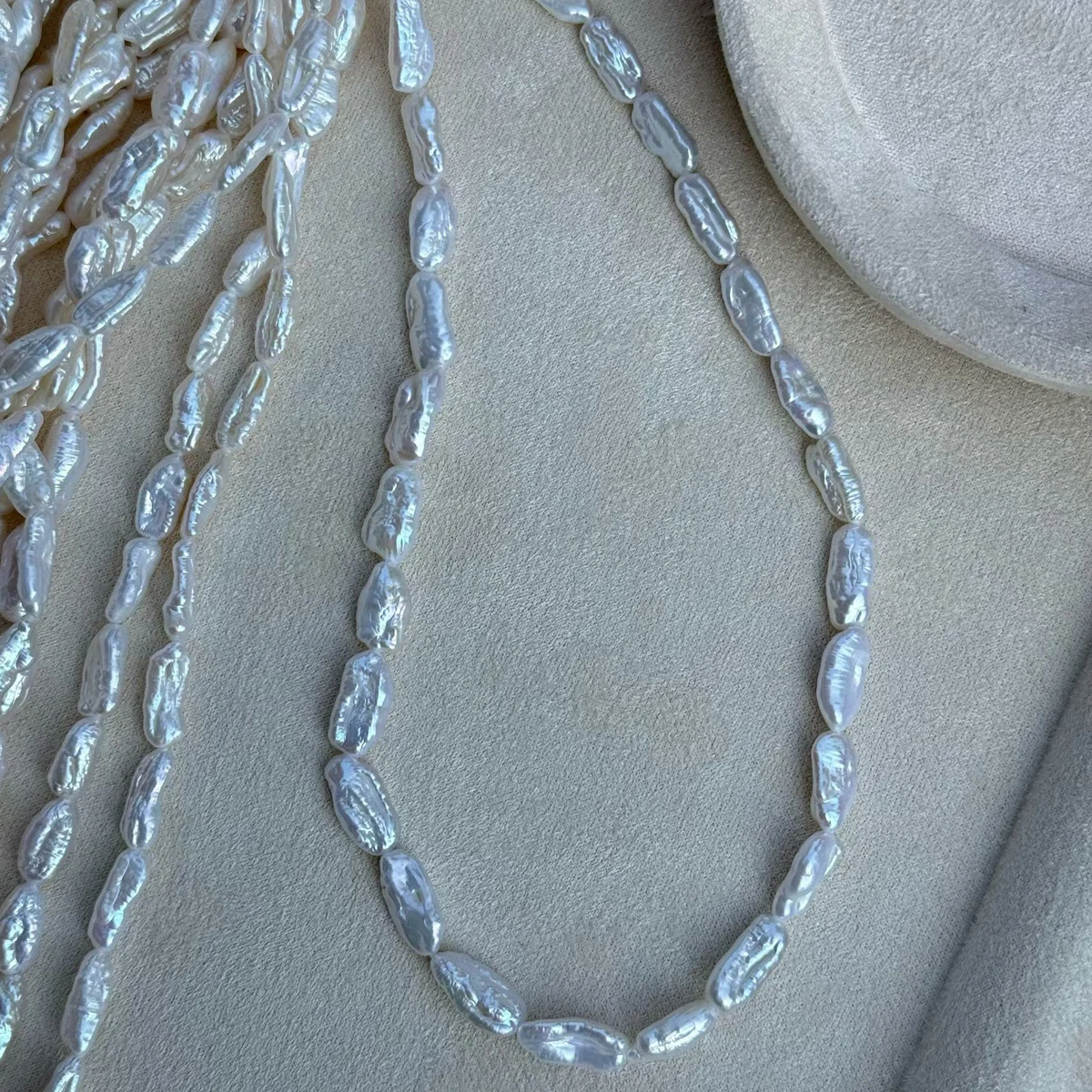 

Keshi нерегулярные бусины натуральный пресноводный жемчуг ожерелье изготовление ювелирных изделий DIY браслеты серьги аксессуары оптовая продажа 4-5x5-7 мм