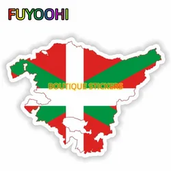 FUYOOHI 아름다운 크리에이티브 자동차 스티커, Pais Vasco Pays Basque 플래그 액세서리, 방수 커버, 자외선 차단 비닐 데칼