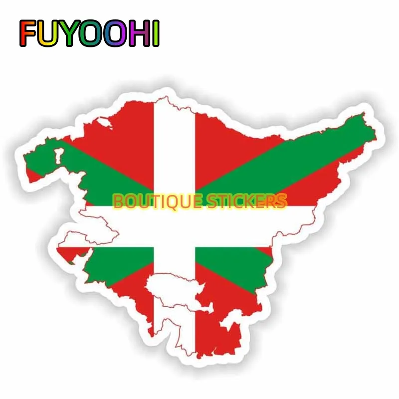 FUYOOHI piękna kreatywna naklejka samochodowa Pais Vasco Pays Basque flaga akcesoria wodoodporna pokrywa krem do opalania winylowa tablica naścienna