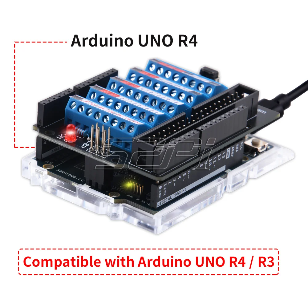 Śruba zaciskowa do płyty rozwojowej Arduino UNO z miedzianym słupkiem nakrętka śruby znacznik etykiety wstępnie lutowana głowica pinowa ICSP