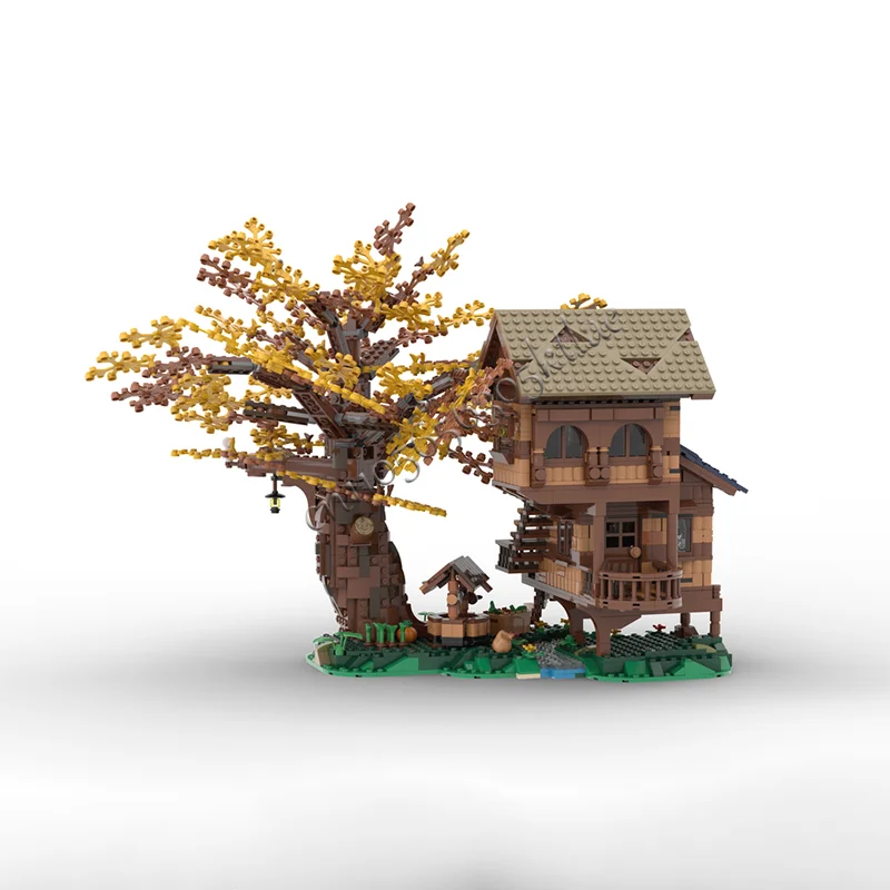 NUOVO 2216 Parti MOC Squisita Arcadian Capanna Building Blocks Retro Architettura Modello Set Display Giocattoli Per Bambini Assemblaggio Regali Di Compleanno