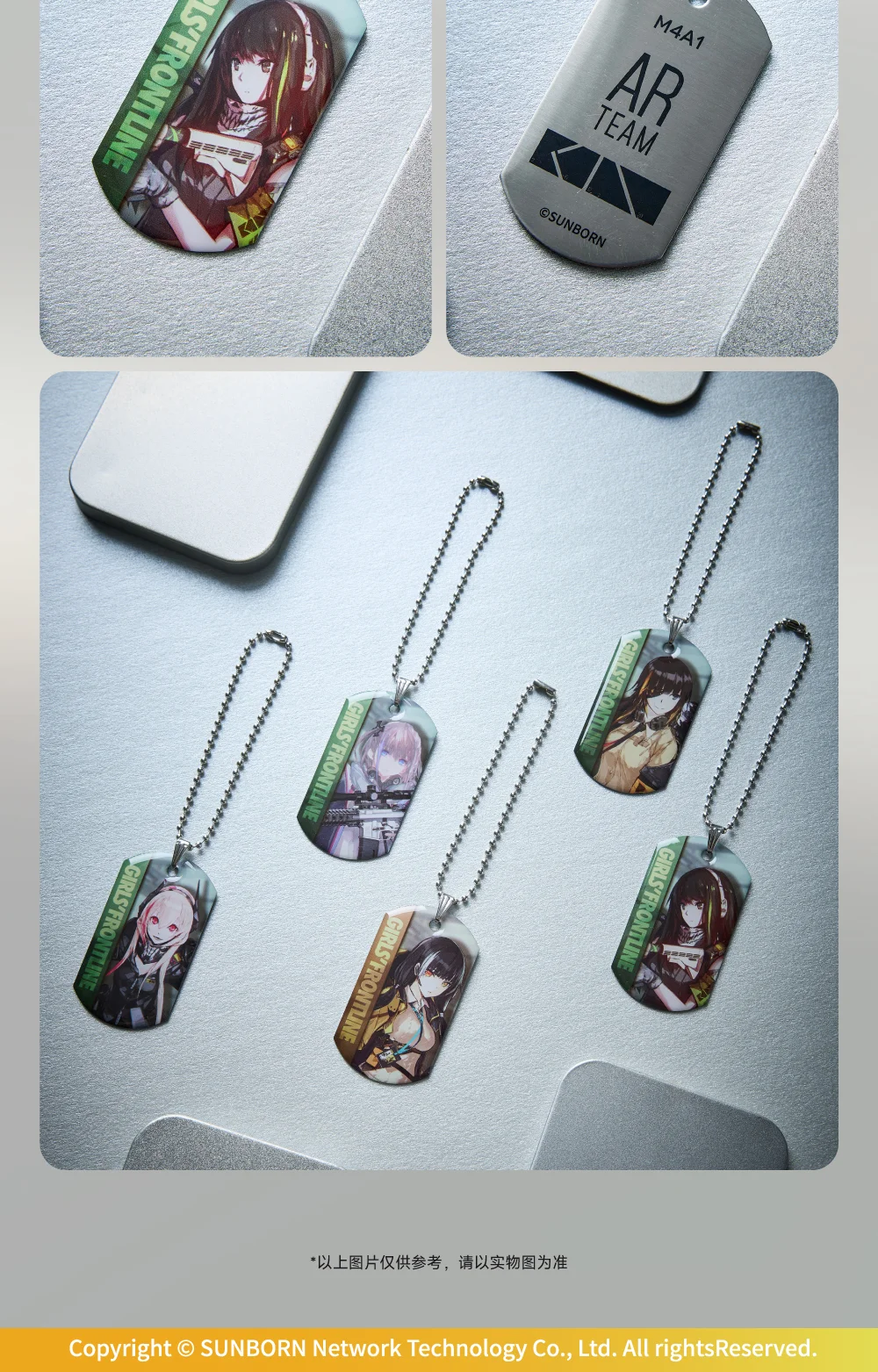 Originele Meisjes Frontline M4A1 ST AR-15 M16A1 RO635 Metalen Hanger Sleutelhanger Hanger Pop Tas Accessoires Anime Spel Speelgoed Kids Gift