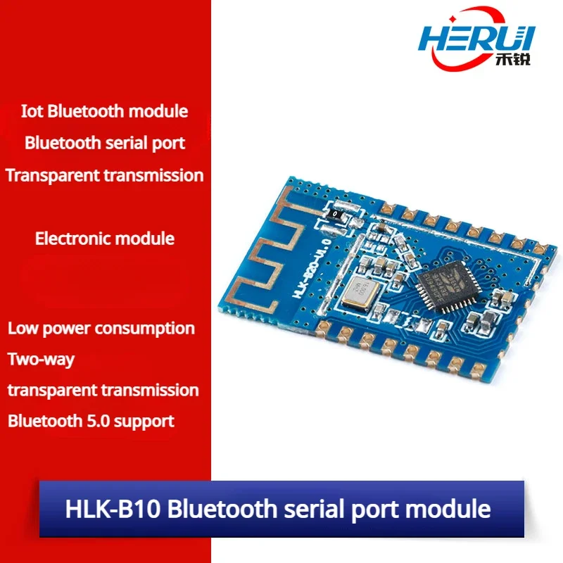 

HLK-B10 iot Bluetooth module serial port transparent transmission slave device Bluetooth 5.0 support