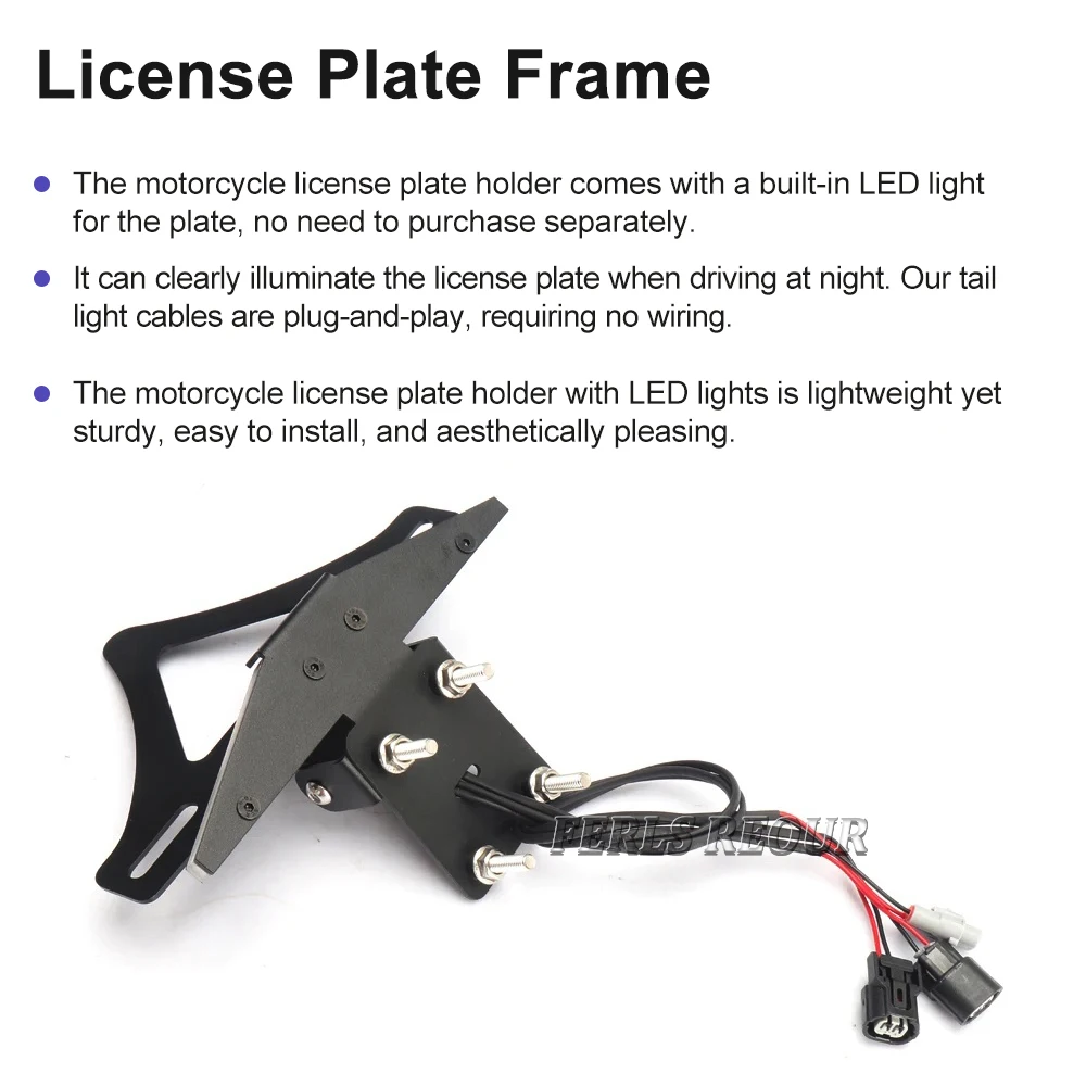 لكاواساكي Z 1000 Z1000 z1000 2019 2020 2021 دراجة نارية الذيل مرتب لوحة ترخيص حامل الحاجز مزيل الملحقات 2018-2023 #4