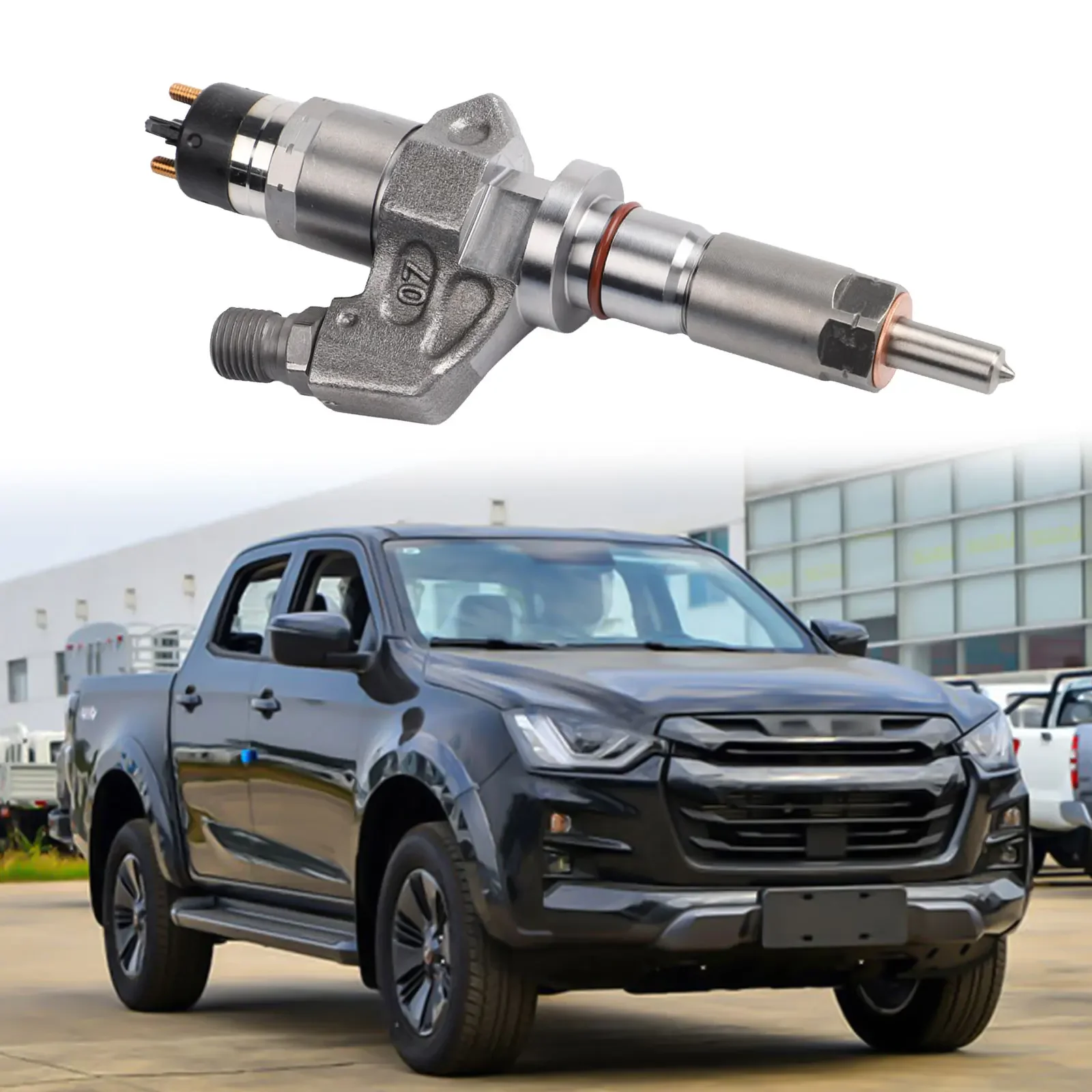 0445120008 6.6L Injector High Performance Fuel Injectors Fuel Supply Interchange Compatible Perfect Match Reliable Operation