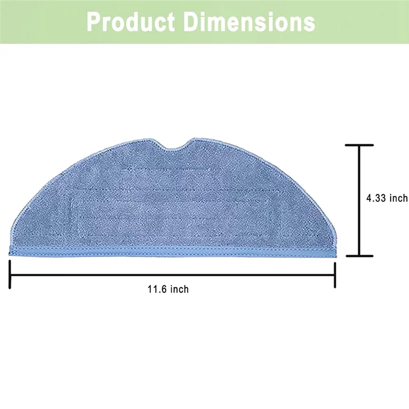 AT28-8PCS Vacuum Mop Replacement Pads For Roborock S7/S7/S7 Maxv/S8/S8/ S7 Maxv Plus/T7S/T7 Plus/T7S Plus Robot Vacuum