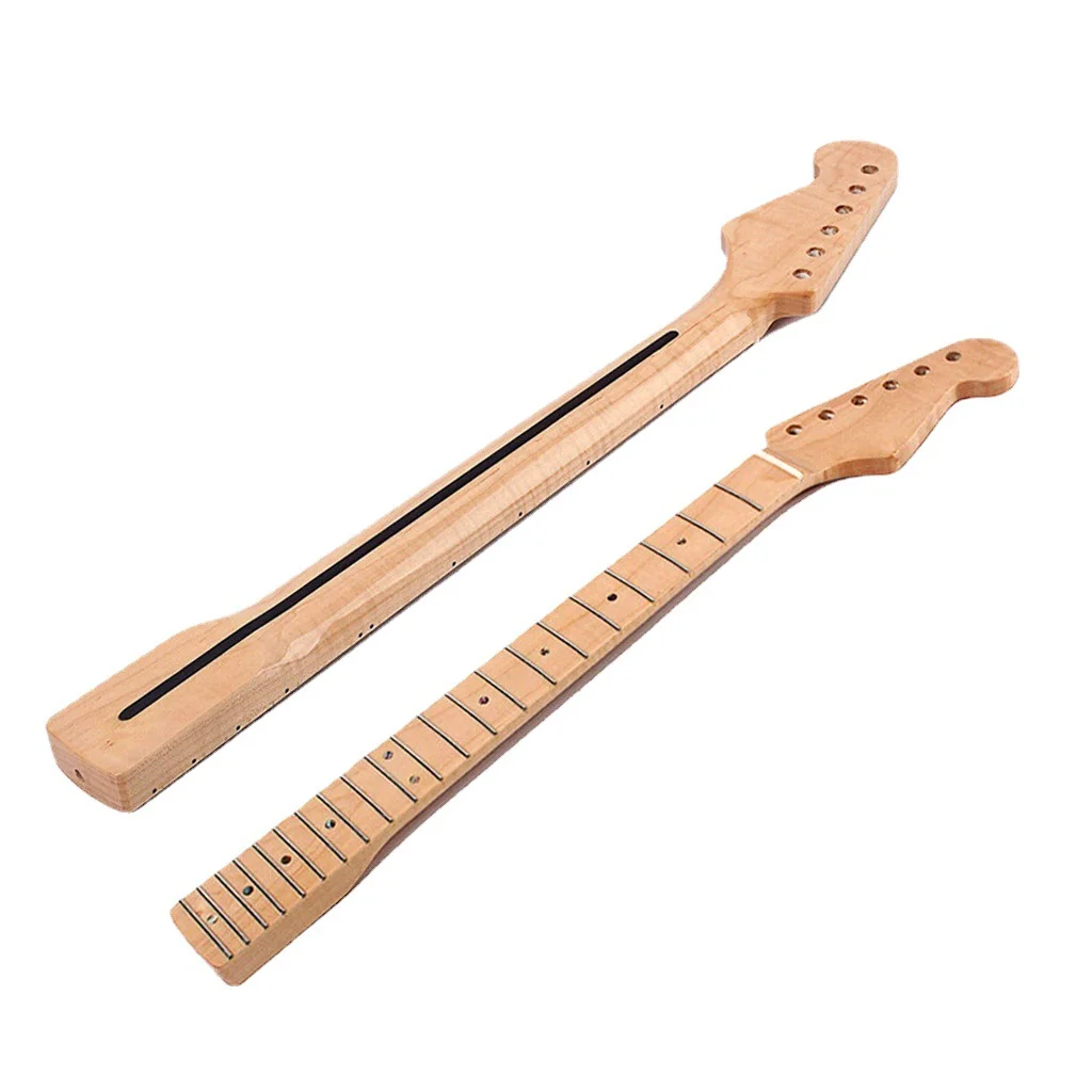 22 Products Maple Fingerboard Electric Guitar Neck Organ Handle for Fenders St Strat -- with Back Middle Line