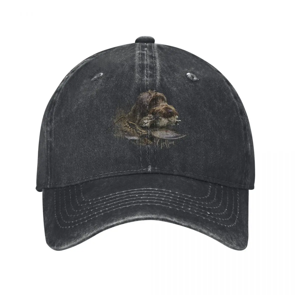 Wirehaired Pointing Griffon , Woodcock hunting Baseball Cap Beach Outing black For Women 2025 Men's