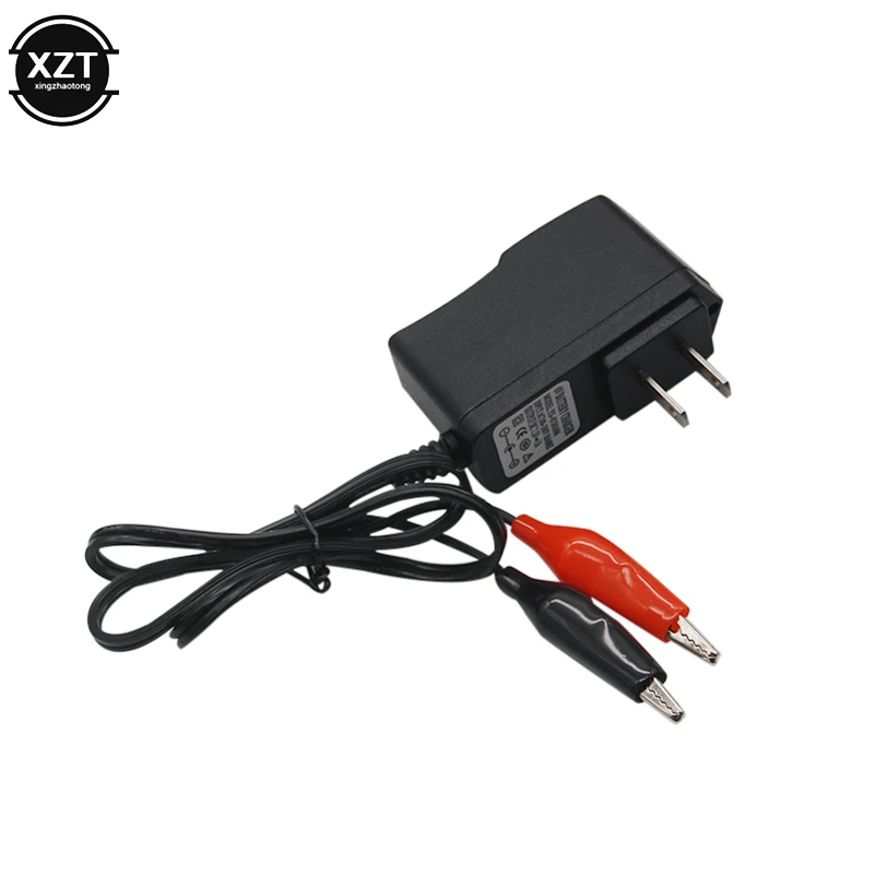 7.5V 1A Lead-acid Battery Power Adapter Charger 6V 1000mA Battery Charger Car Motorcycle Accessories Line Length 60cm