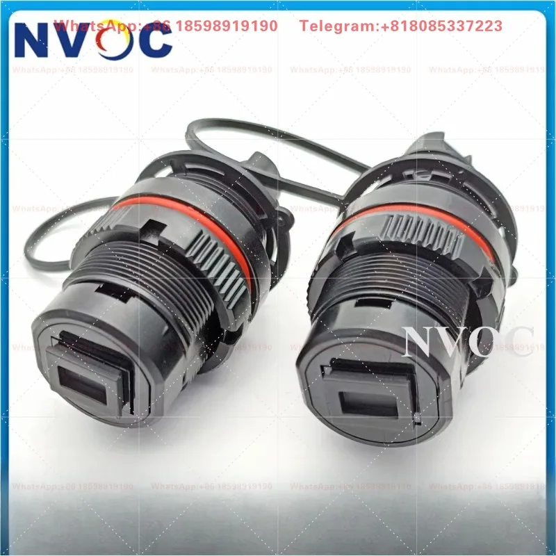 IP67 Waterproof Fiber Optic Adapter Corning Telecom SCAPC Similar to OptiTap MINI SCUPC Fiber Adaptor