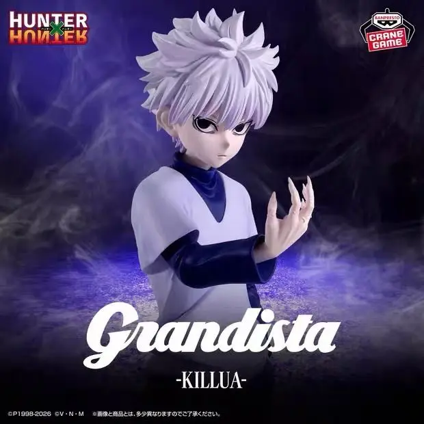 

In Stock Original Grandista Hunter X Hunter Killua Zoldyck Anime Action Figures Banpresto Collection Model Toys Gifts For Kids