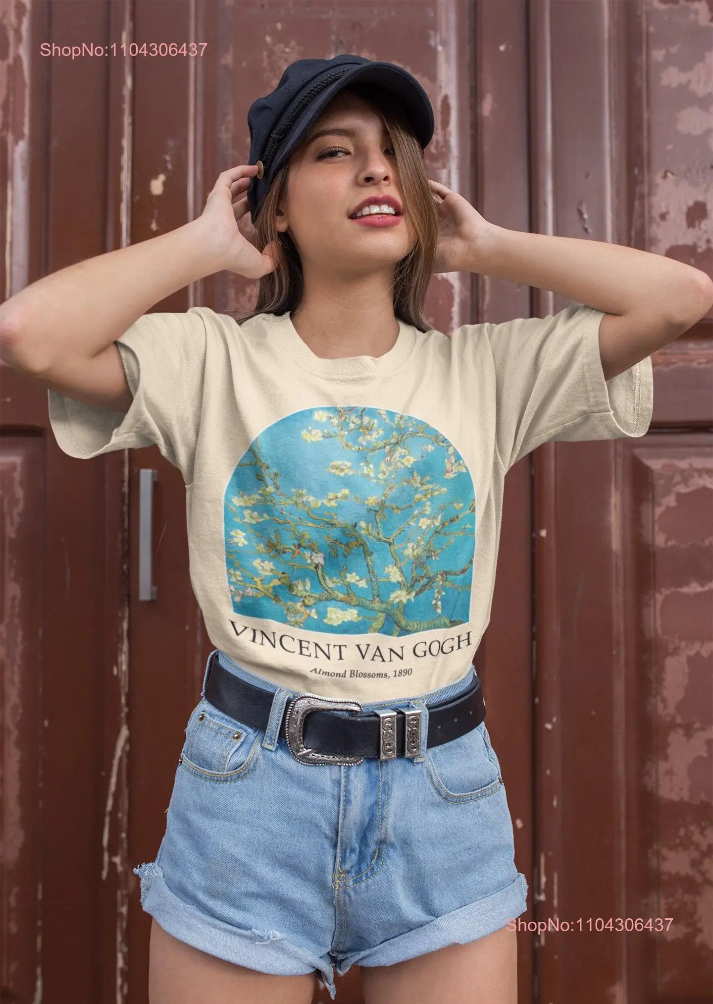 Van Gogh Almond Blossom Art History T Shirt Grunge Aesthetic Vincent Floral Indie Light Academia Sunflowers Impressionist