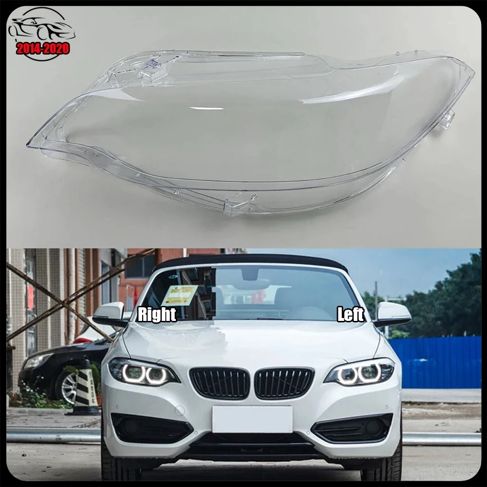 

For BMW 2 Series Coupe F22 M2 2014 -2020 Lamp Cover Headlamp Shell Transparent Lampshade Headlight Shade Lens Plexiglass