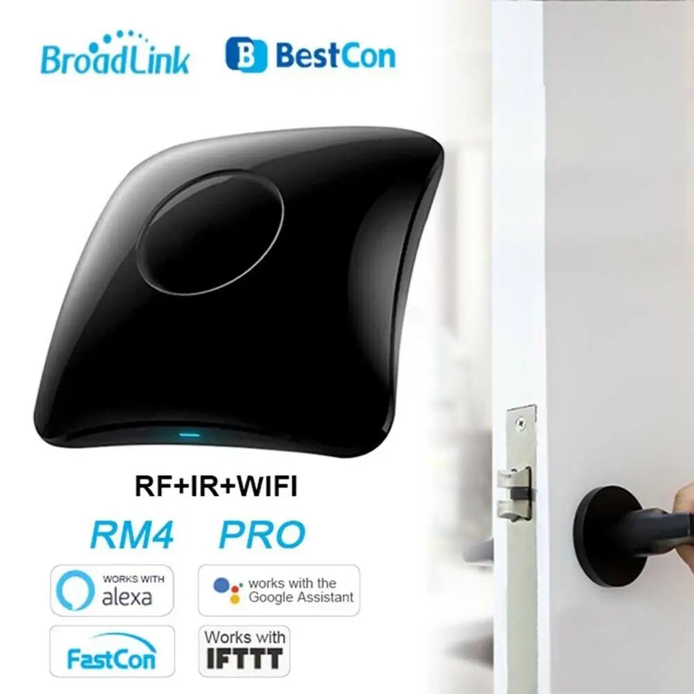 

Broadlink RM4 Pro Умный дом Автоматизация Wi-Fi ИК RF Универсальный интеллектуальный пульт дистанционного управления Автоматизация Работает с Alexa и Google