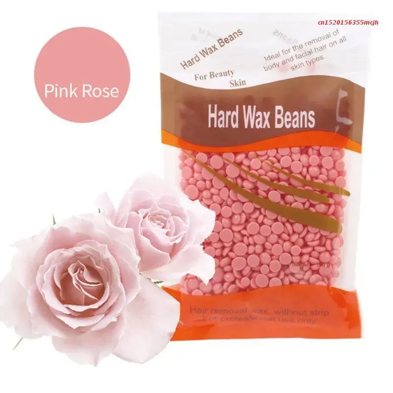 1Bag Unisex Depilatory Hot Film Beads Waxing Pellets No Strip Nose Body Hair Random color Natural Herbal Scent Hard Wax Beans