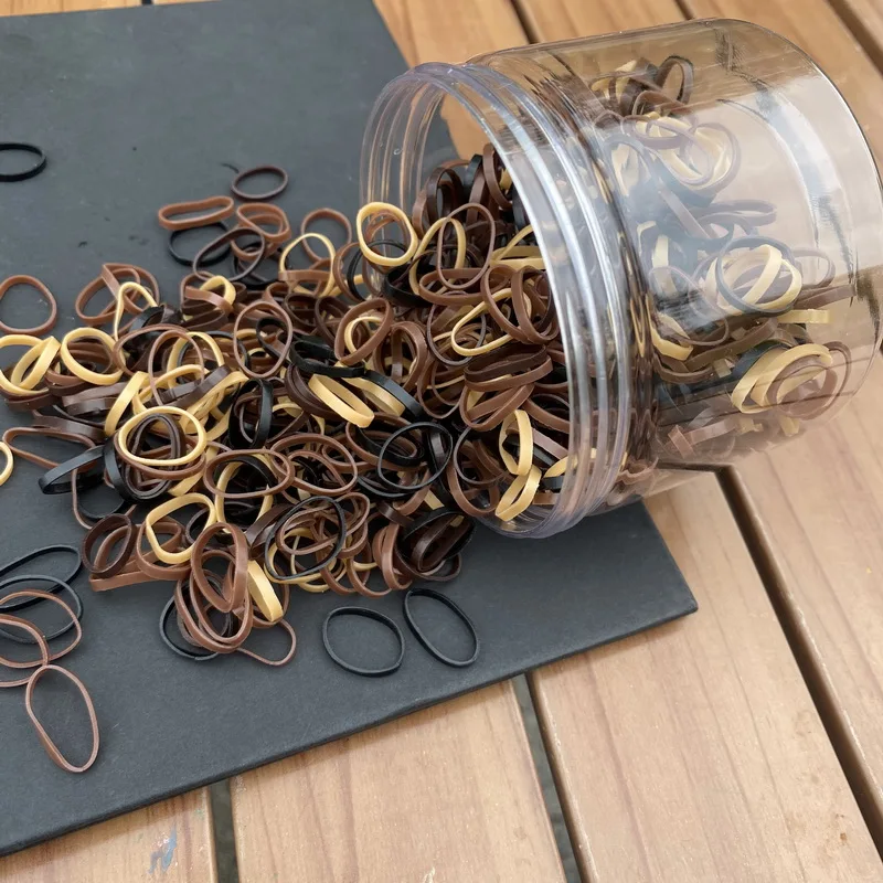 Über 800 Stück/Flasche Baby-Haargummi, Pferdeschwanz, dicke Einweg-Gummibänder, Kinder-Haargummis für Kinder, Mädchen, elastisches Haar-Accessoire – Detail 17