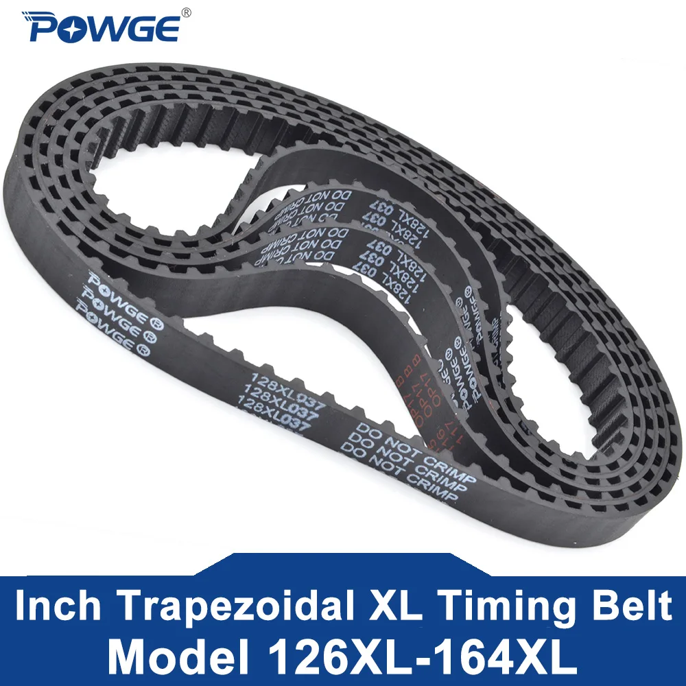 POWGE 5PCS XL Timing belt Lp=126 128 130 132 134 136 138 140 142 144 146 148 150 152 154 156 158 160 162 164 Width 6-38mm Rubber