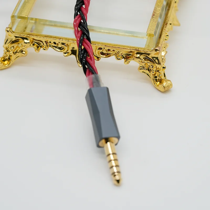 XINHS G04 Gold Cobra 6-Strand Coaxial Copper Gold Alloy Silver Plated Earphone Upgrade Cable