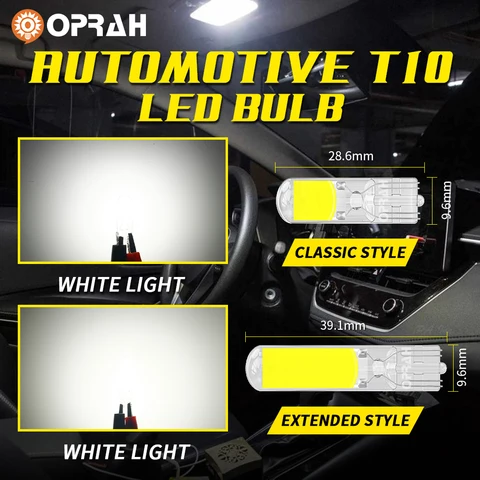 Светодиодные лампы T10 W5W Canbus 6000K 2 шт. Sapphire COB для авто — изображение продукта
