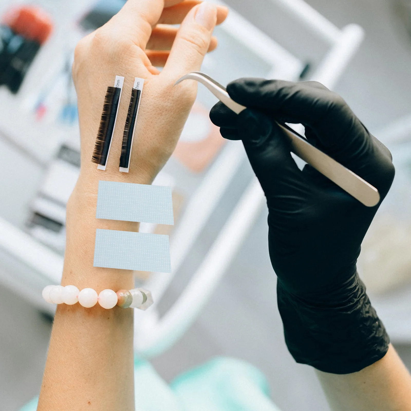 まつげ分離パッチ 快適な肌に優しい 簡単に取り外せる メイクアップアーティスト グラフトテープ まつげエクステンションツール