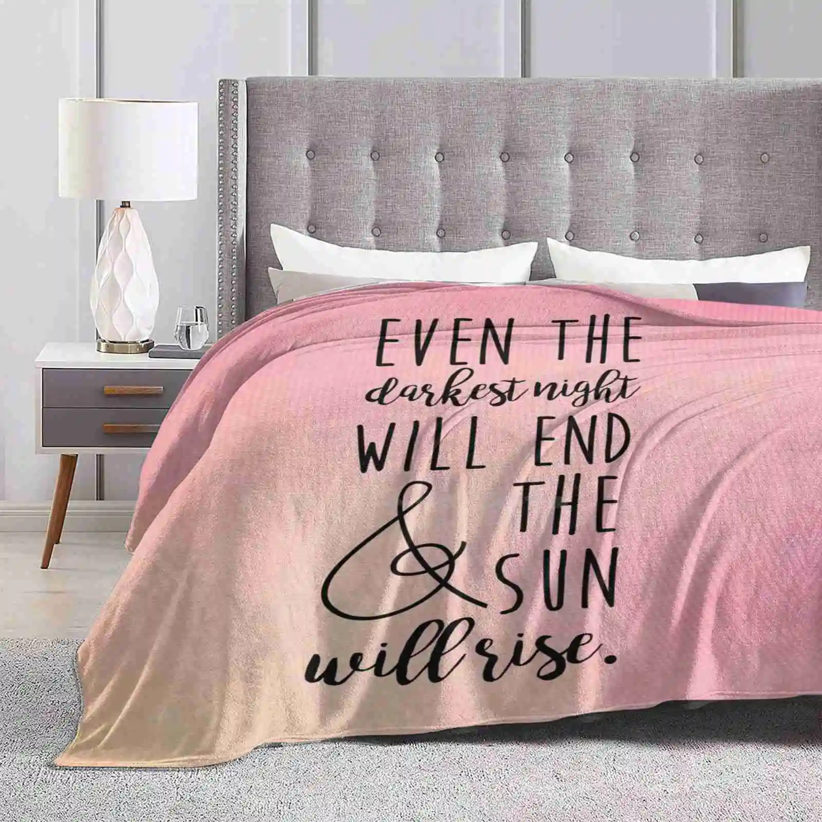 

Even The Darkest Night Will End And The Sun Will Rise Best Selling Room Household Flannel Blanket Les Miserables Broadway