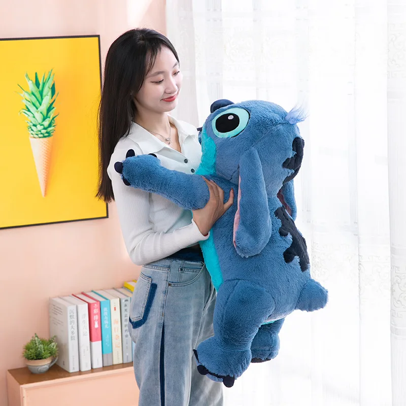 80 cm Disney Lilo & Stitch Winkel Grote Knuffel Kawaii Speelgoed Kussen Anime Voor Slaap Kinderen Poppen Meisje Kinderen verjaardagscadeau