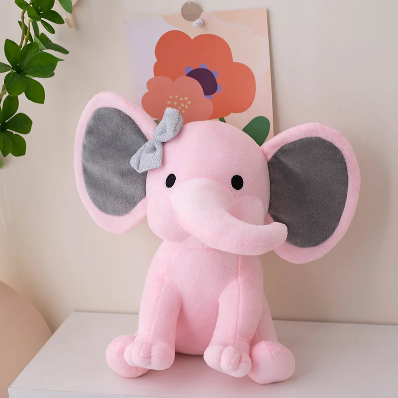 

Comfort Sleeping Elephant Doll Pink Grey Elephant Plush Toy For Birthday Gifts, Holiday Gifts