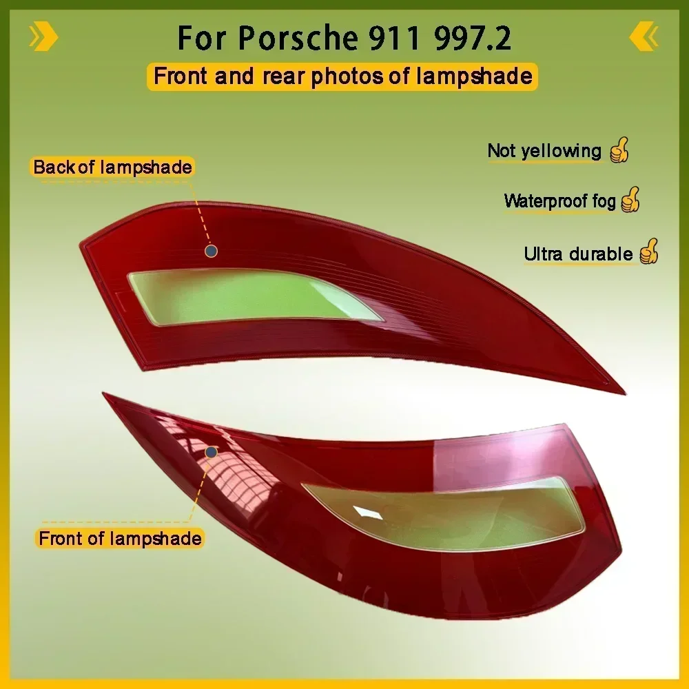 Car Accessories Rear Taillight Shell For Porsche 911 997.2 Tail Lamp Cover Brake Lights Mask Replace Original Lampshade