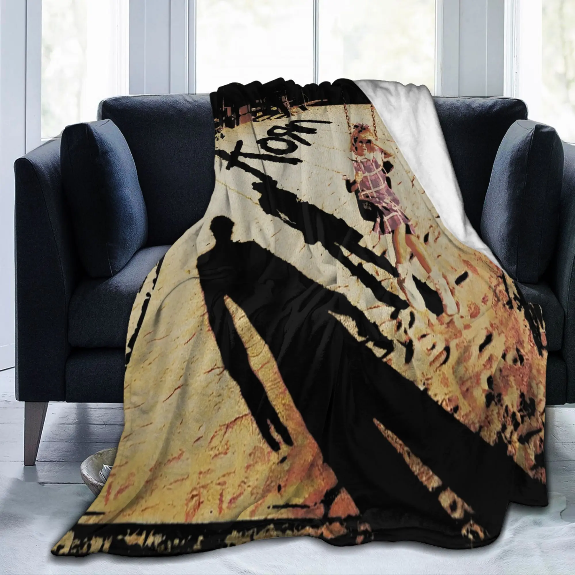 Korns Blankets Metal Rock Music Wool Awesome Warm Throw Blankets for Home Summer