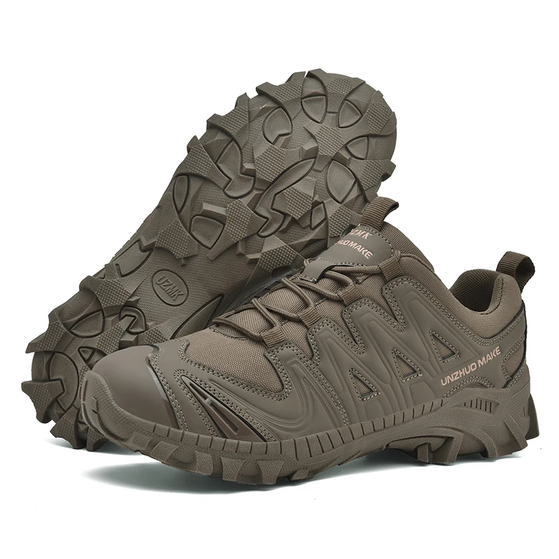 HIKEUP Botas tácticas senderismo bajo impermeables agarre todo terreno - imagen 5