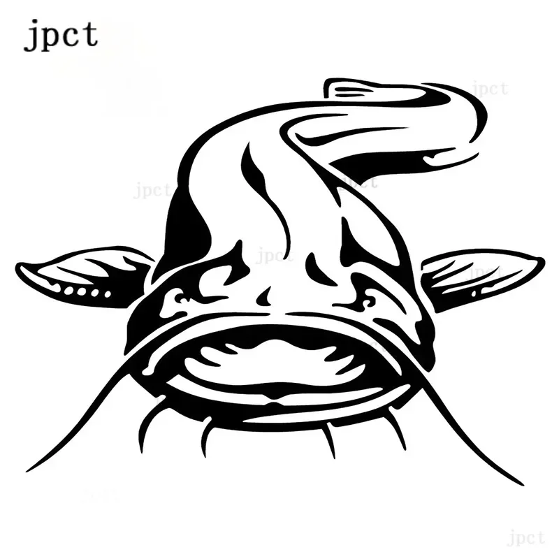 

30cm, catfish windshield cover scratch camper Fishing Fish Pet Snowboard surfboard RV Car Sticker