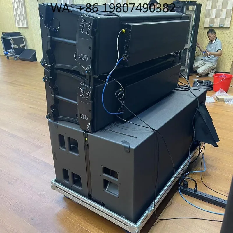 Dual 15 Inch 3-Way Neodymium High Power Long Throw Line Array Speaker with Dual 18 Inch Subwoofer