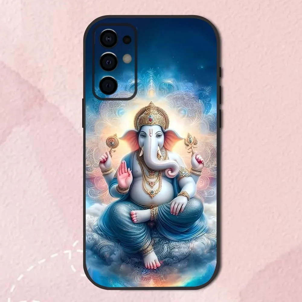 Ganesh Elephant God Phone Case For Samsung S24,S21,S22,S23,S30,Ultra,S20,Plus,Fe,Lite,Note,10,9,5G Black Soft Shell