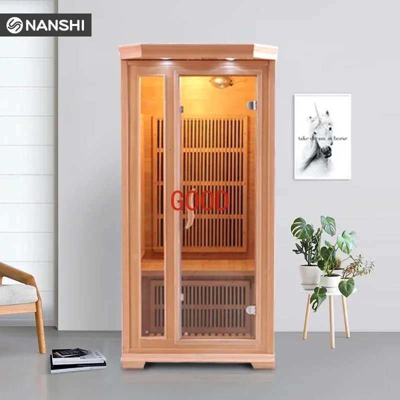 Luxury 2024 Sweet Steam Custom Room Household Volatile Rock Sauna Furniture Whole Body Sweating Far Infrared Wet Steam Room