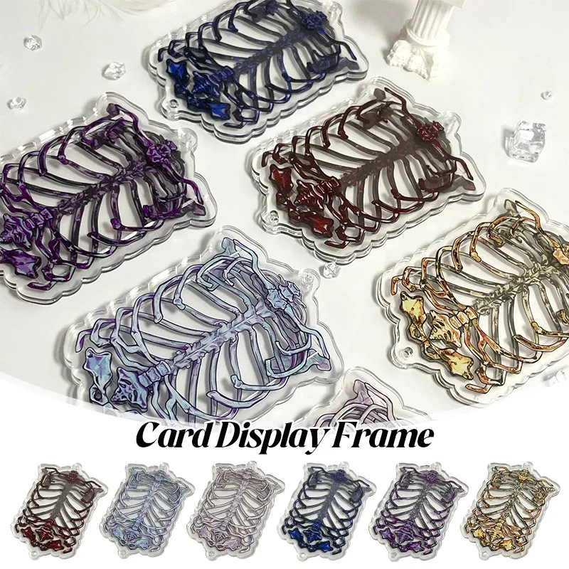 

Gothic Style Photo Card Holder Novel Design Acrylic Photo Frame Anime Peripheral Decors 3inch Photo Card Storage Display